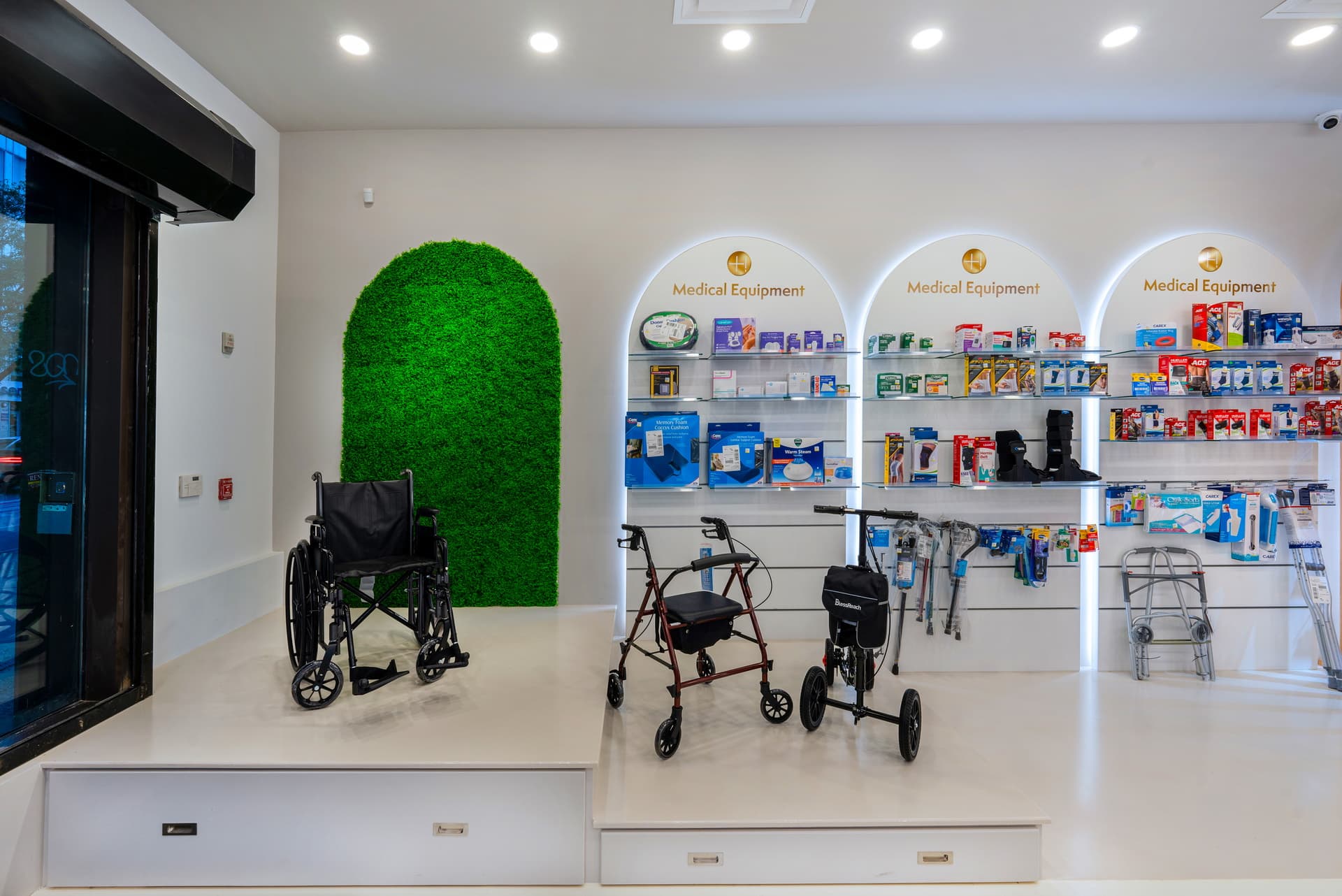 Medical equipment and mobility products at Halo Health Pharmacy